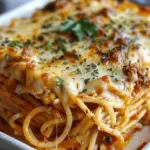 Baked Cream Cheese Spaghetti Casserole