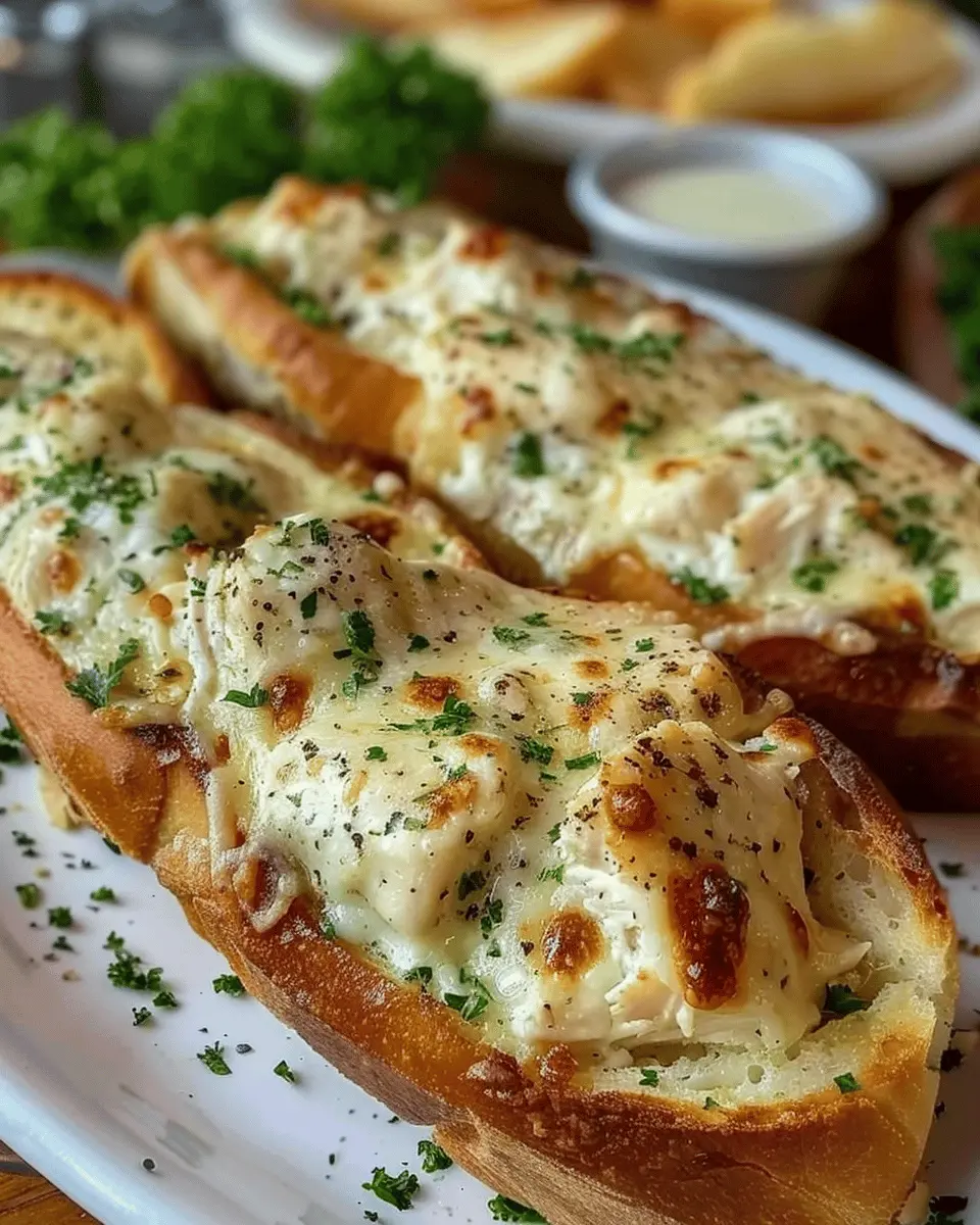 Chicken Alfredo Garlic Bread: The Best Cozy Comfort Food Recipe