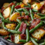 Country Ranch Green Beans and Potatoes with Bacon Recipe