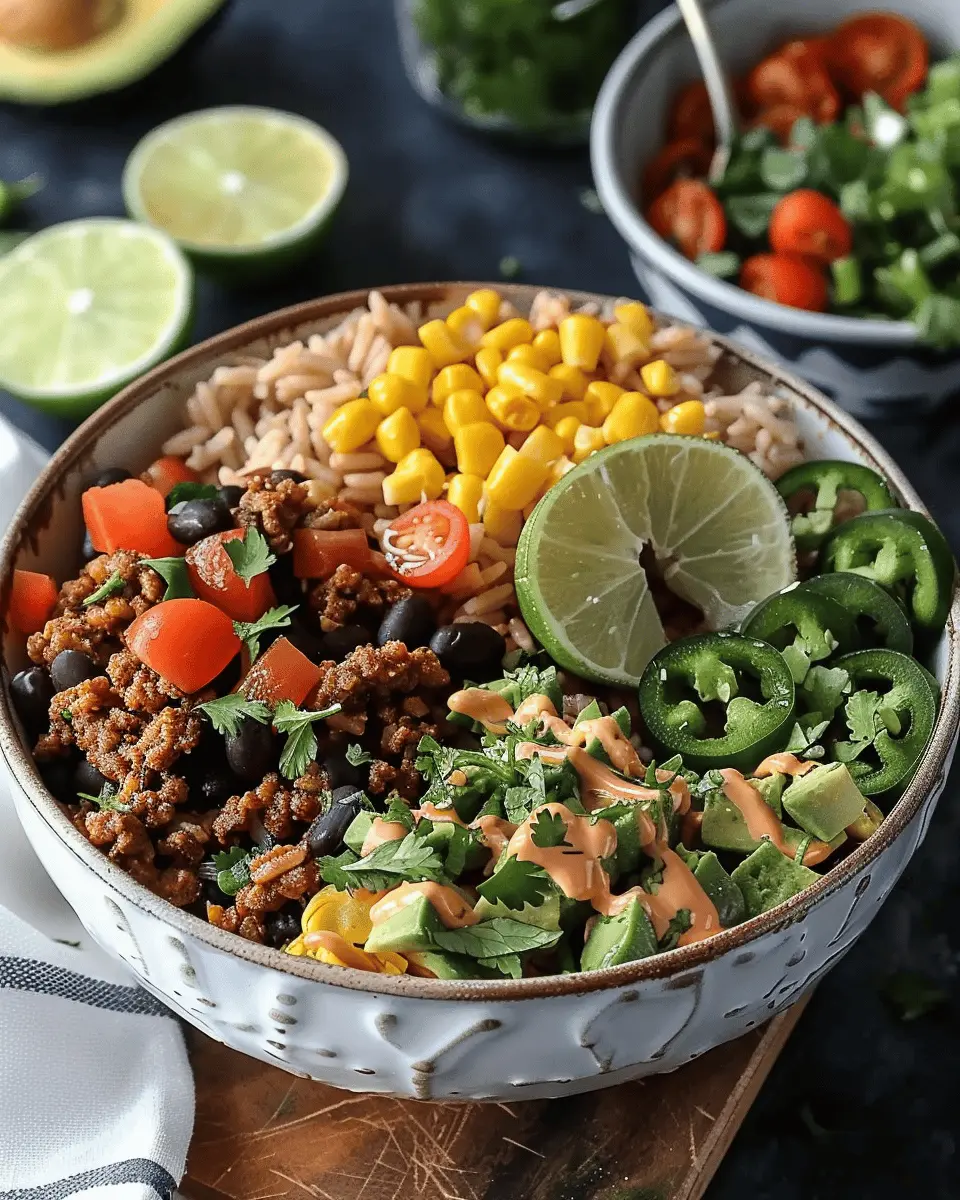 Flavorful and Easy Taco Rice Bowl Recipe for a Quick Family Dinner