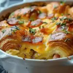 Irresistible Overnight Croissant Breakfast Casserole You’ll Crave Again
