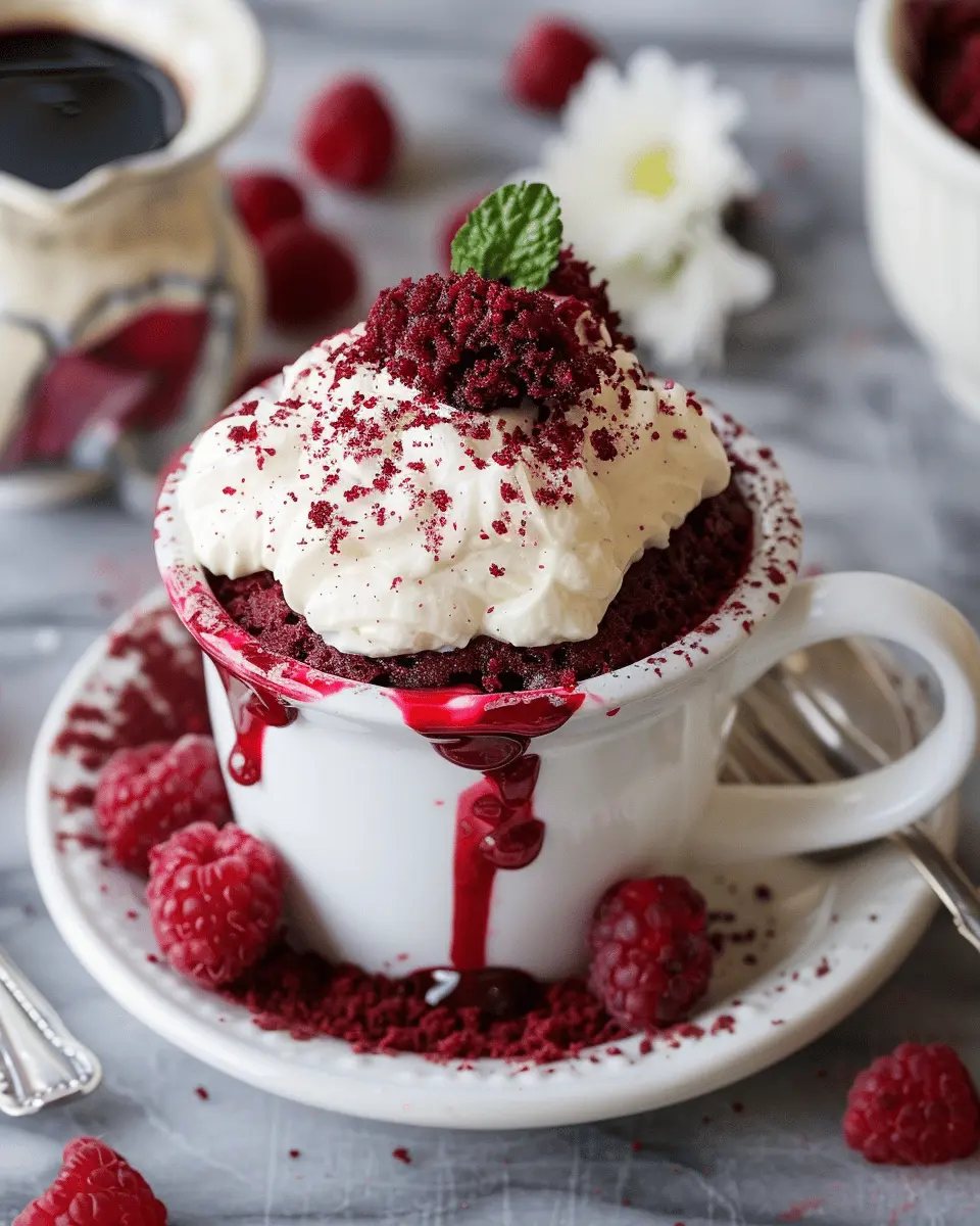 Red Velvet Mug Cake: Indulgent Treat for Quick Cravings