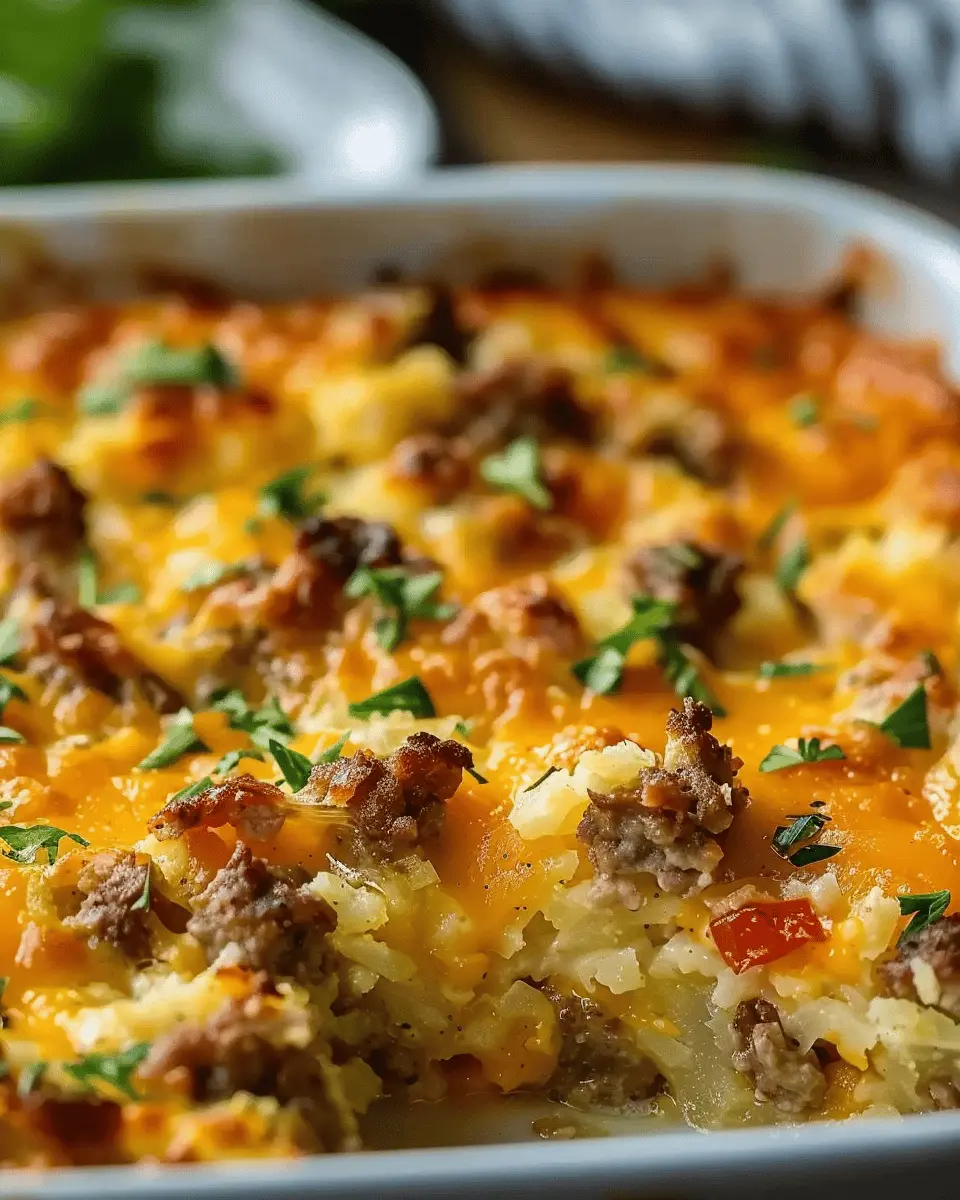 Sausage Hash Brown Breakfast Casserole: Easy Family Favorite Recipe