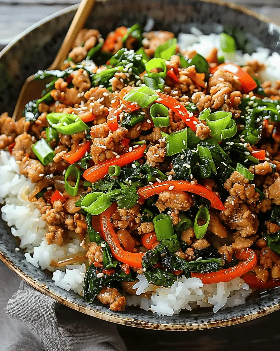 Savory Asian-Style Ground Chicken Stir-Fry: A Quick and Delicious Meal