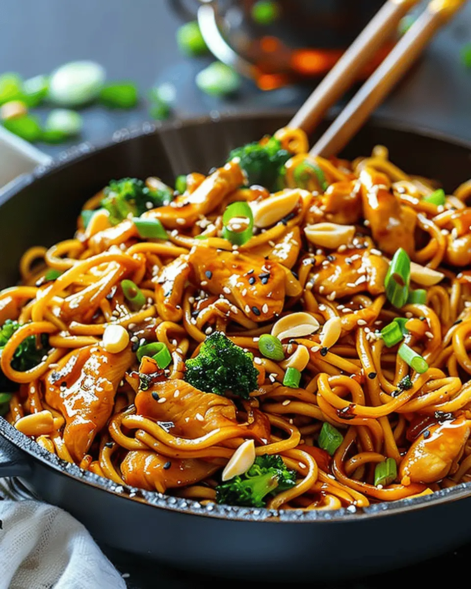Sticky Garlic Chicken Noodles: Easy Comfort Food Delight
