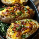 Twice Baked Loaded Breakfast Potatoes