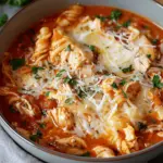 Crockpot Chicken Parmesan Soup