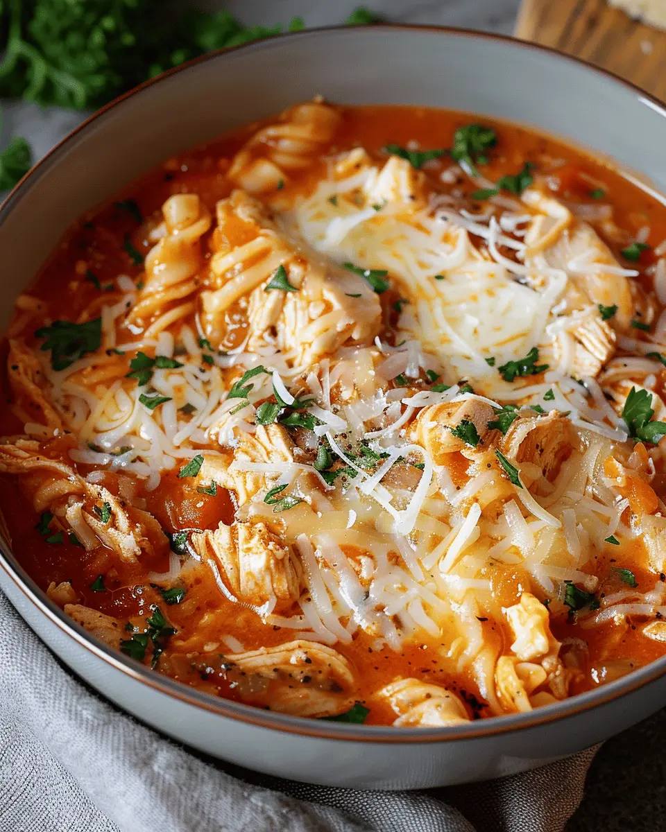 Crockpot Chicken Parmesan Soup: A Cozy, Indulgent Delight