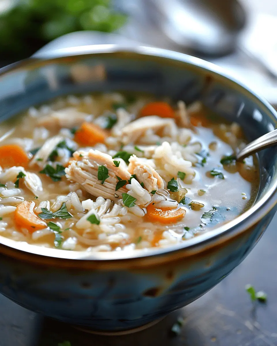 Crockpot Chicken and Rice Soup: The Best Cozy Comfort Food