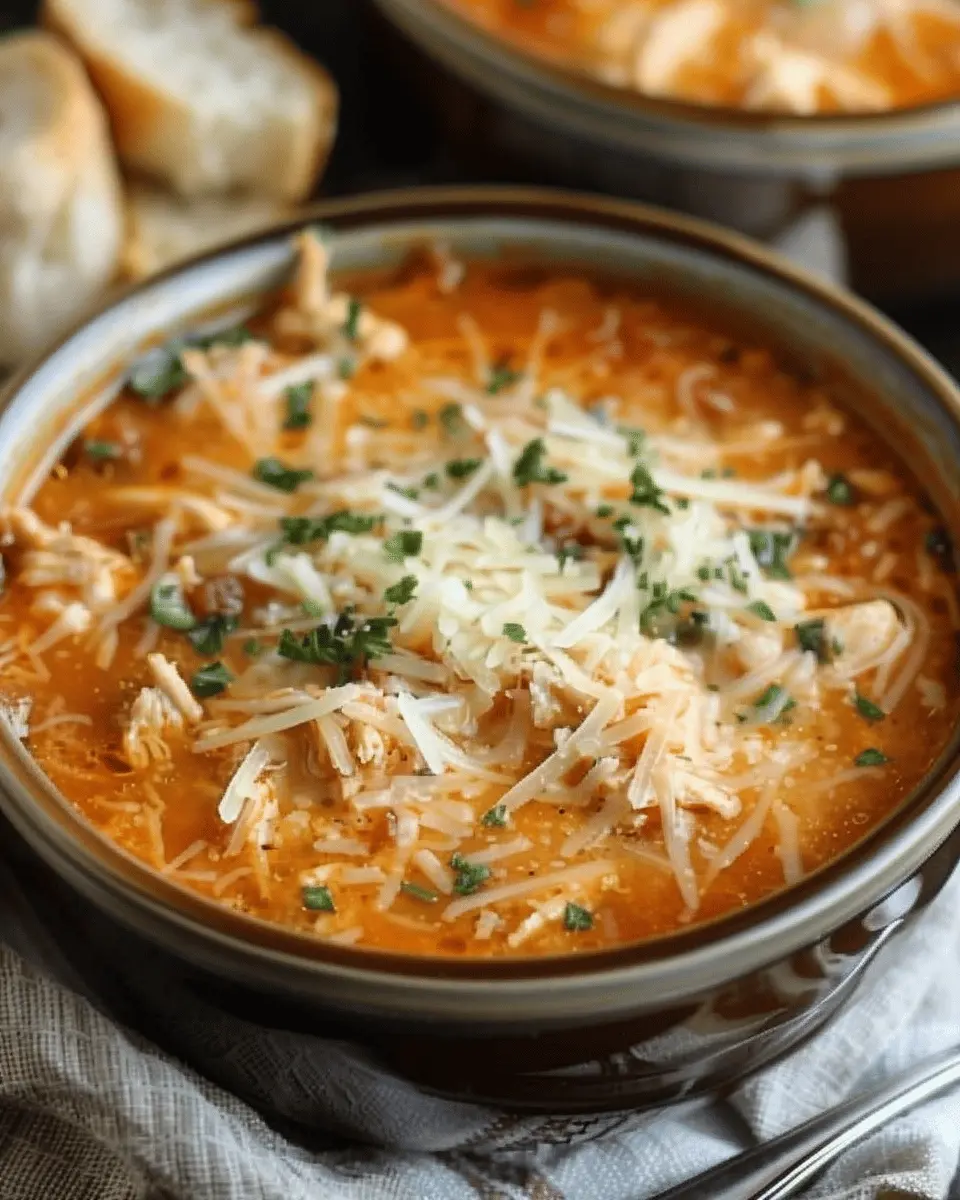 Crockpot Chicken Parmesan Soup: Easy, Comforting Family Meal