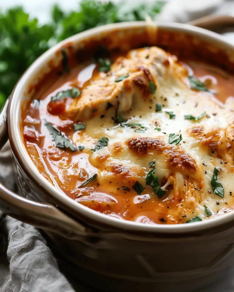 Crockpot Chicken Parmesan Soup: Easy Comfort Food for All