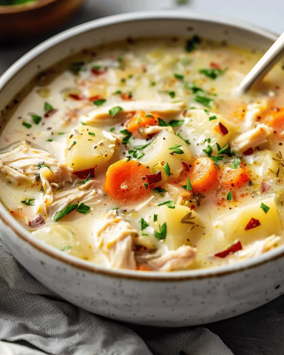 Chicken Potato Soup Recipe: The Best Comfort in a Bowl with Turkey Bacon