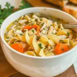 Easy Chicken Noodle Soup with Egg Noodles