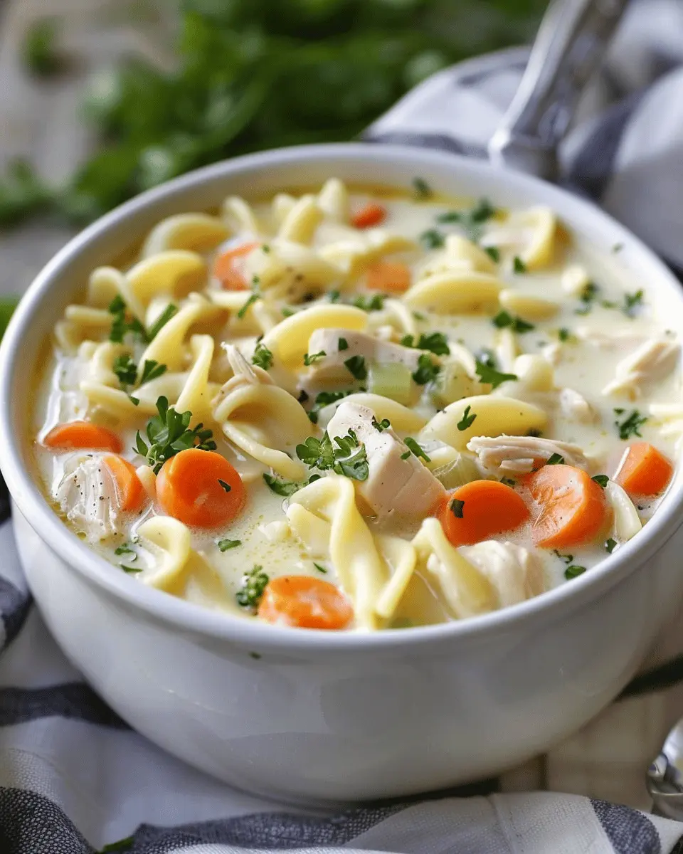 Easy Creamy Chicken Noodle Soup: The Ultimate Comfort Recipe
