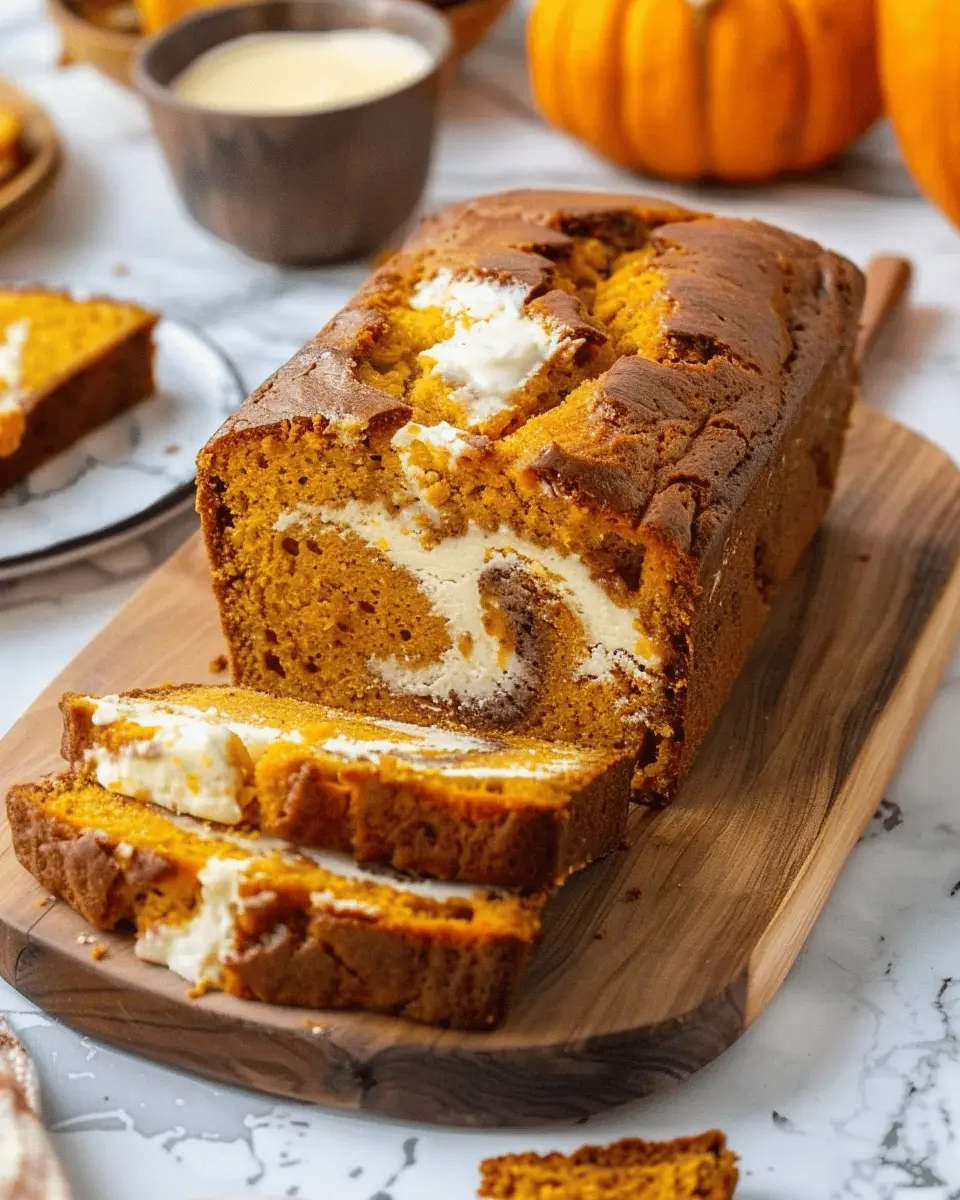 Pumpkin Bread with Cream Cheese Swirl: The Best Cozy Recipe