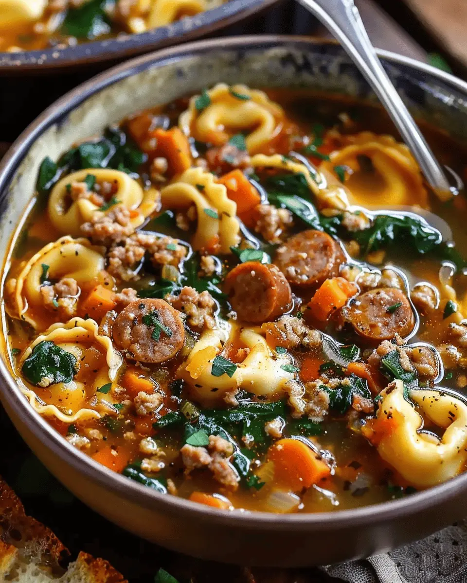 Autumn Tortellini Soup with Sausage: A Cozy, Hearty Delight