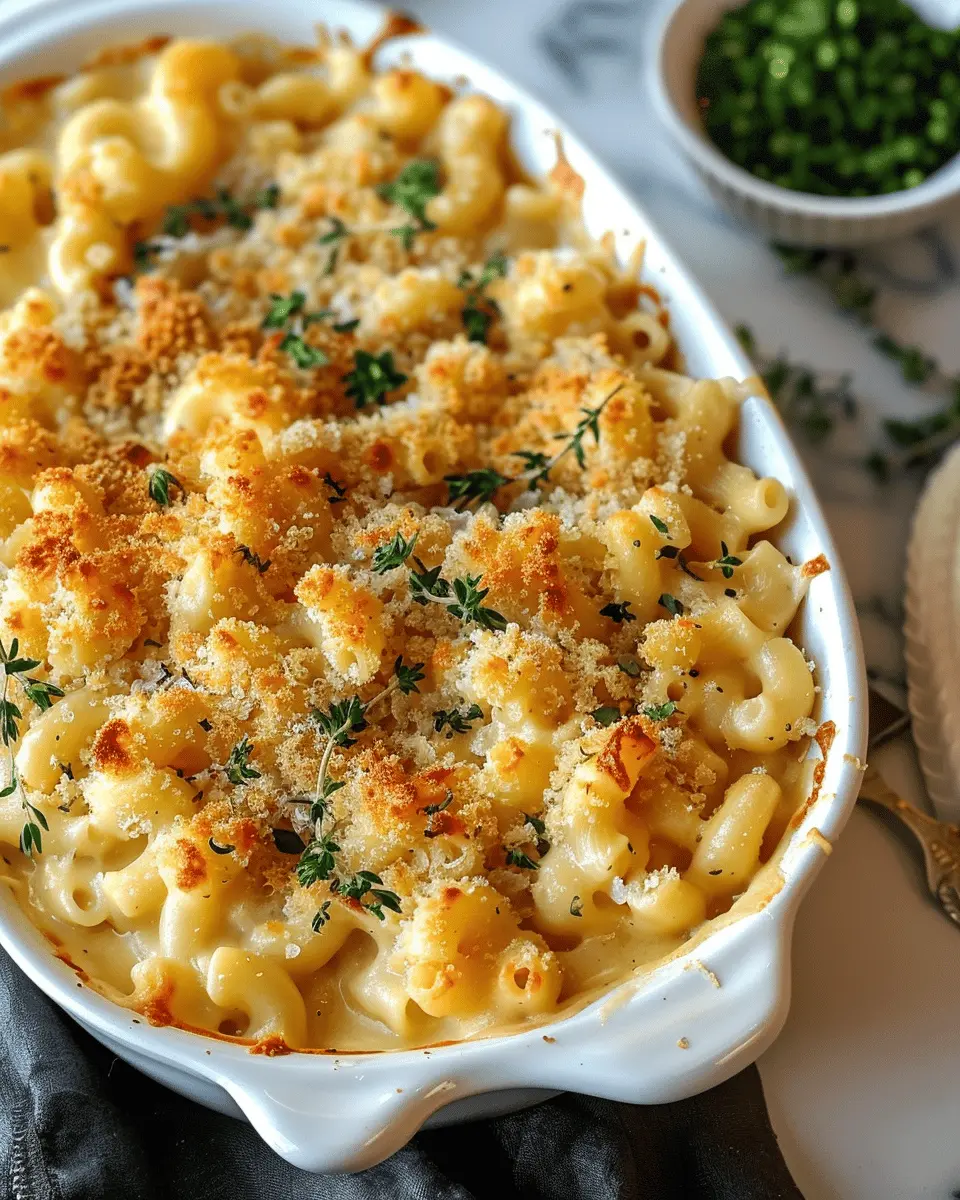 Thanksgiving Mac and Cheese with Turkey Bacon and Chicken Ham Delight