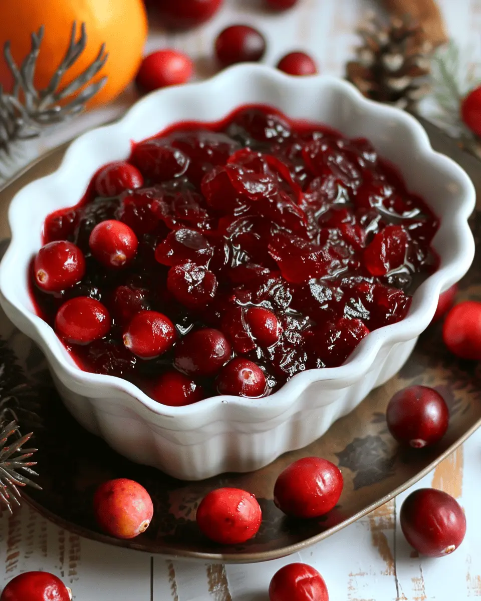 Homemade Cranberry Sauce