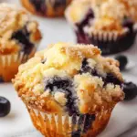 moist blueberry muffins