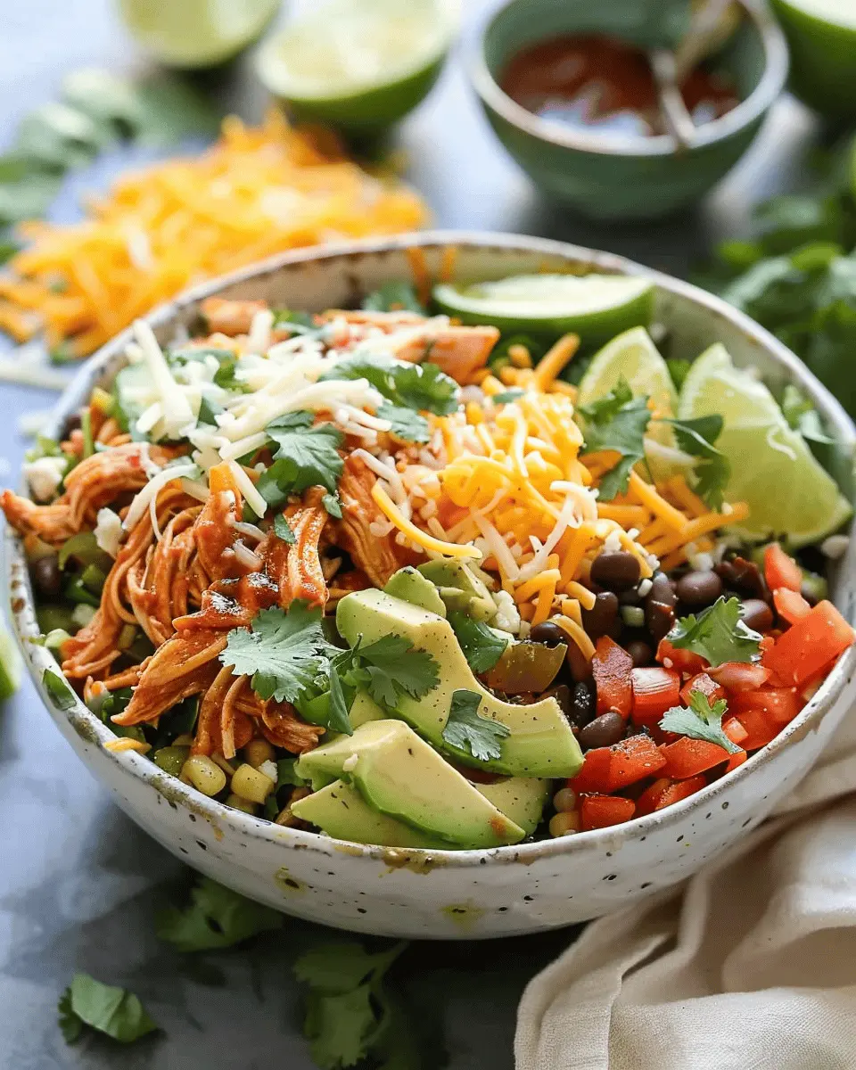 Slow Cooker Chicken Burrito Bowl: Easy Family-Friendly Delight