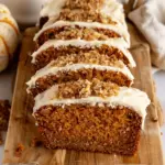 Pumpkin Bread with Cream Cheese Frosting