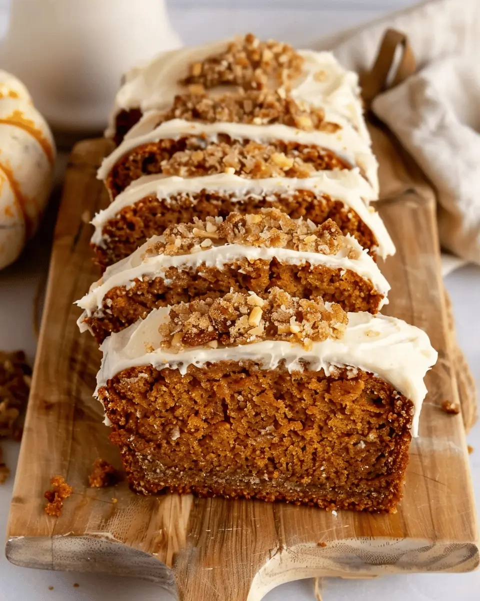 Pumpkin Bread with Cream Cheese Frosting: The Best Cozy Treat