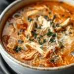 Crockpot Chicken Parmesan Soup