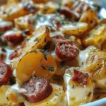 Cheesy Ranch Potatoes and Smoked Sausage