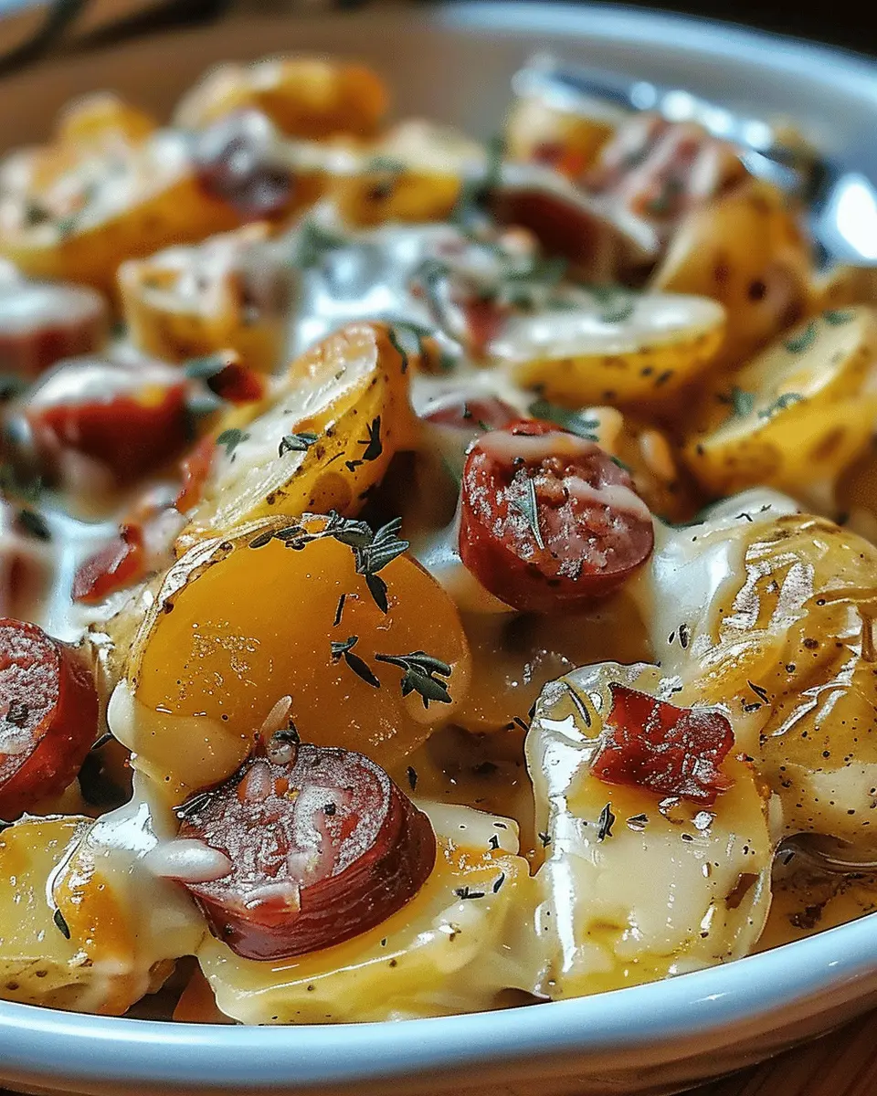 Cheesy Ranch Potatoes and Smoked Sausage for Cozy Nights