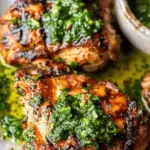 Grilled Chicken Thighs with Chimichurri