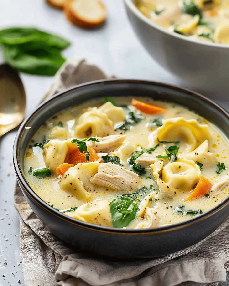 Creamy Chicken Tortellini Soup Recipe for a Cozy Night In