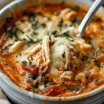 Crockpot Chicken Parmesan Soup