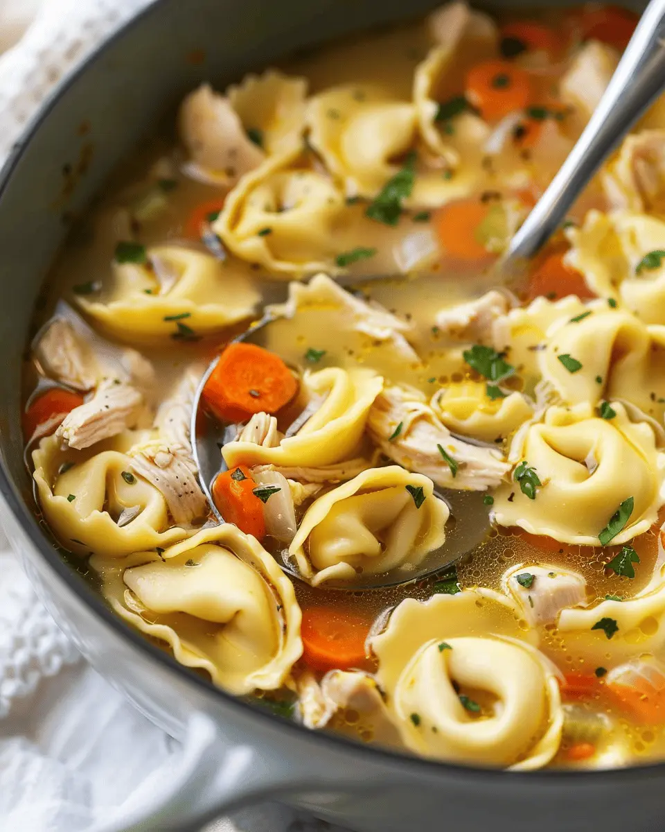 Easy Chicken Tortellini Soup: A Cozy, Heartwarming Delight