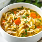 Easy Chicken Noodle Soup with Egg Noodles