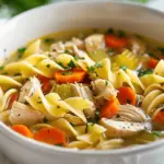 Easy Chicken Noodle Soup with Egg Noodles