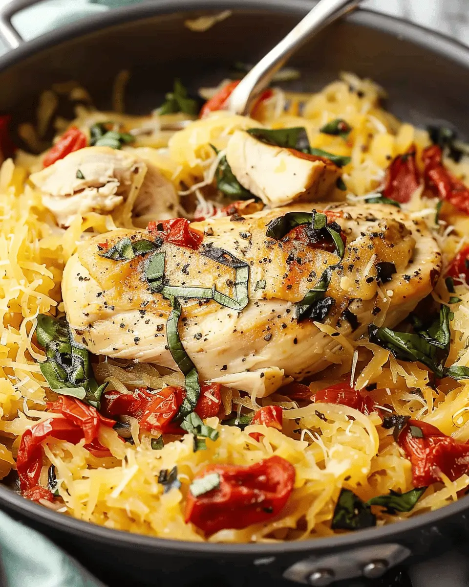 Tuscan Chicken and Spaghetti Squash Recipe: A Healthy Twist on Comfort Food