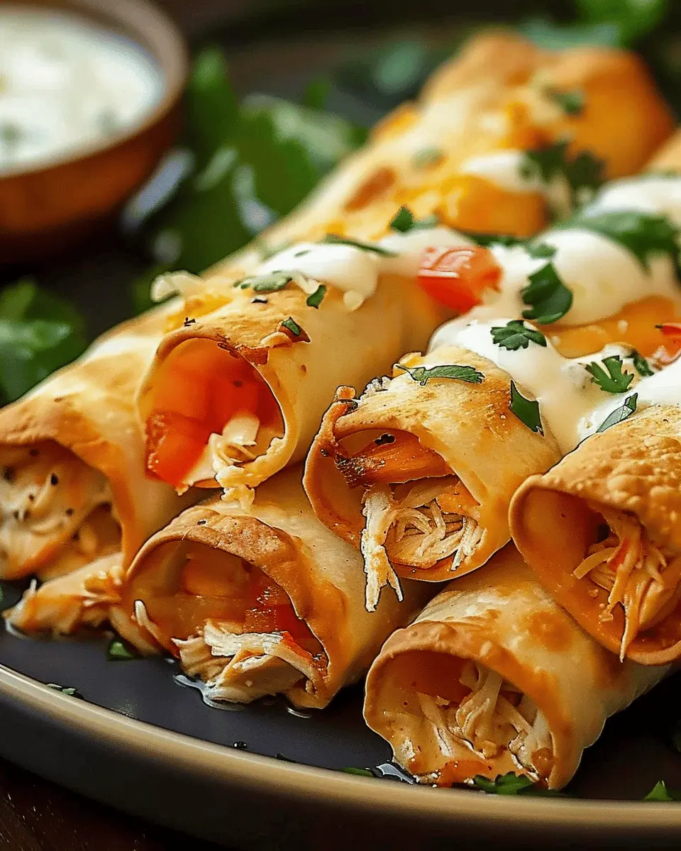 Baked Chicken Cheese Taquitos: Easy, Cheesy Comfort Food