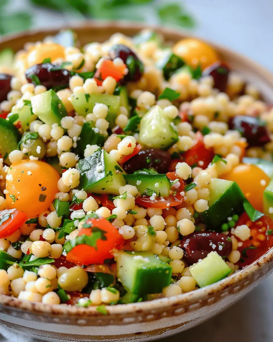 Light Mediterranean Couscous Salad: Easy and Refreshing Delight