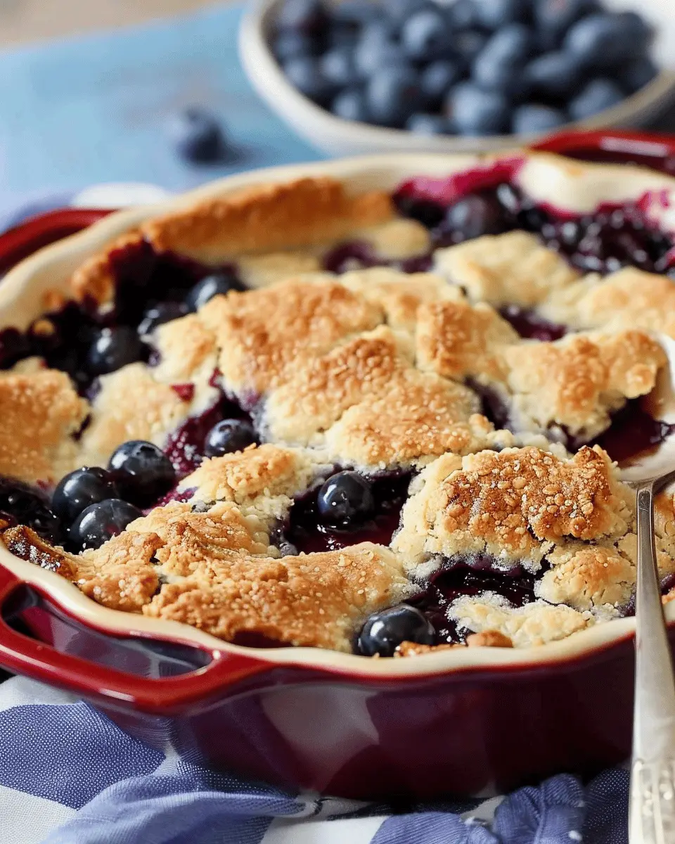 Dutch Oven Blueberry Cobbler: Easy Dessert for Cozy Nights