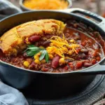 Dutch Oven Chili and Cornbread