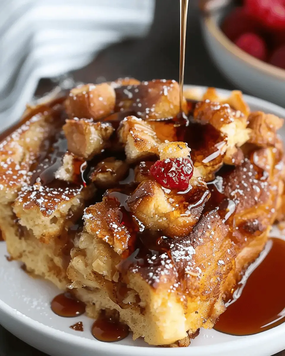 French Toast Casserole: An Indulgent Morning Treat with Turkey Bacon