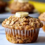 Healthy Banana Oatmeal Muffins