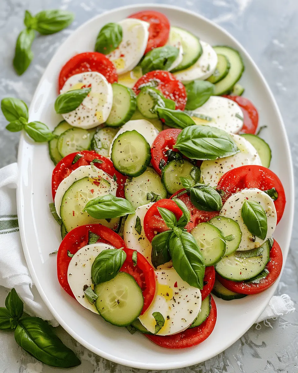 Fresh Cucumber Caprese Salad: A Juicy Twist You’ll Love