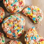 Fruity Pebble Marshmallow Cookies