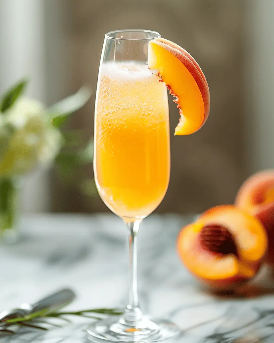 Peach Bellini Delight: An Easy Refreshing Twist for Summer