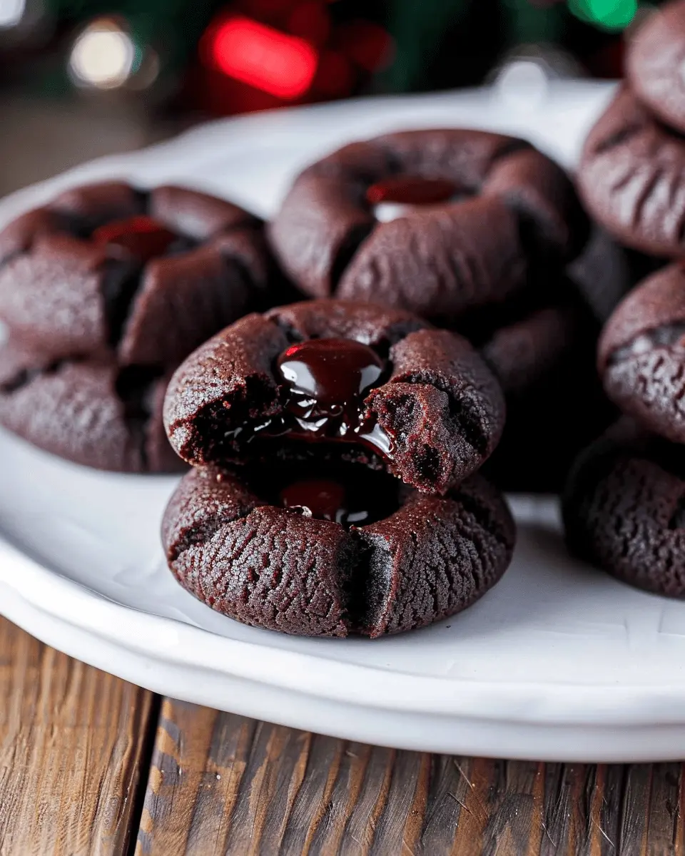 Chocolate Thumbprint Cookies: The Best Indulgent Treat to Make at Home