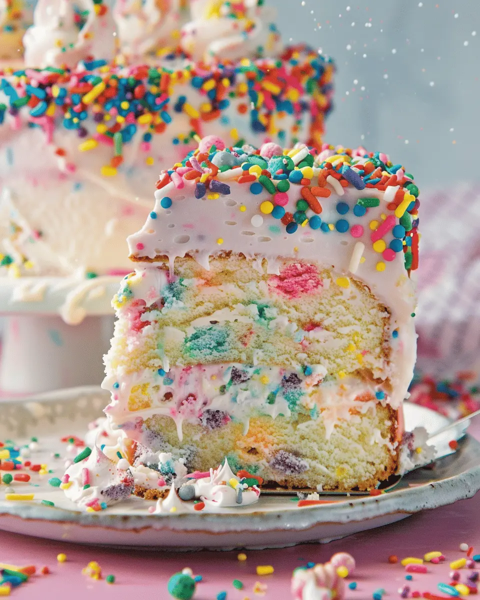 Funfetti Explosion Birthday Ice Cream Cake: The Best Indulgent Treat
