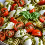 Pesto Caprese Pasta Salad