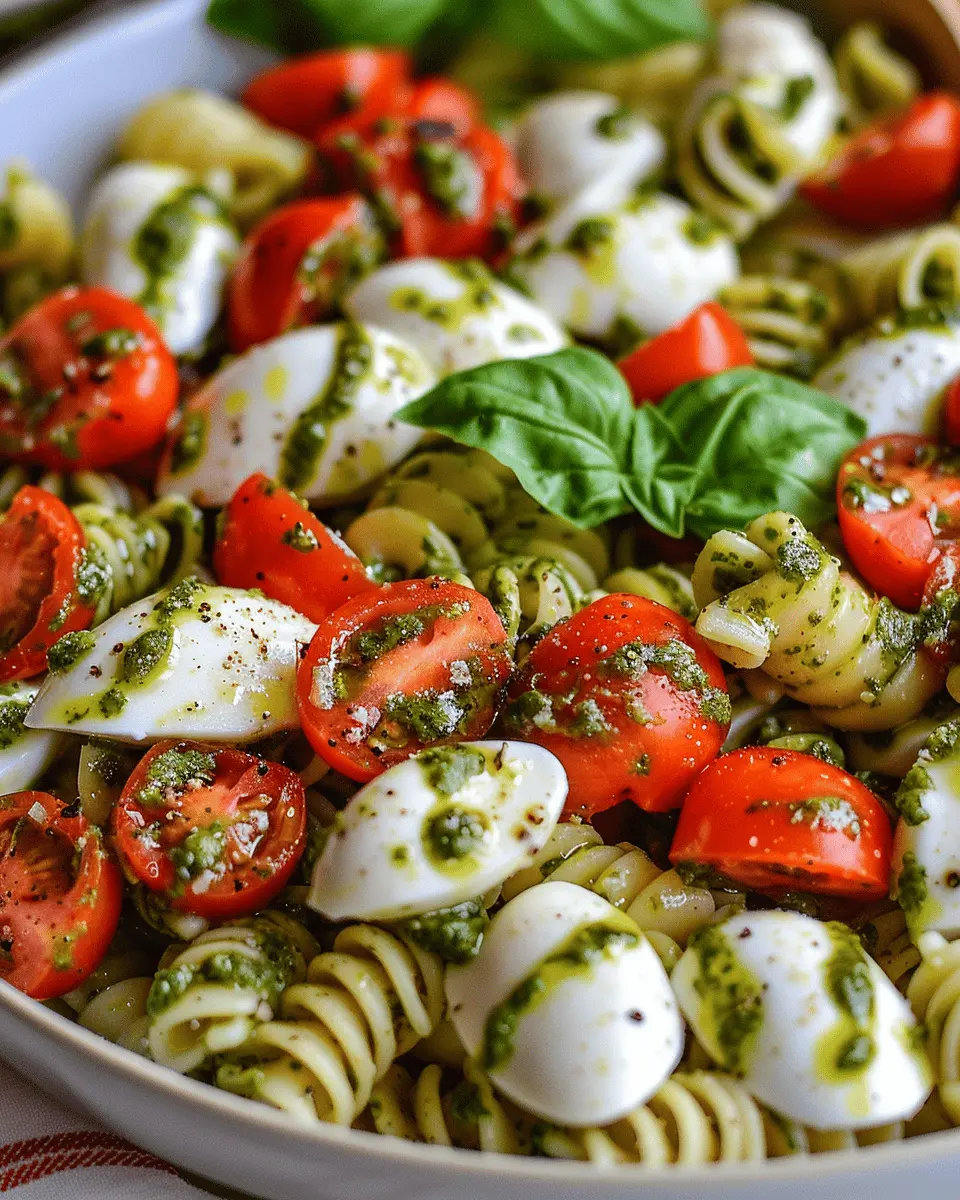 Pesto Caprese Pasta Salad: Easy, Fresh, and Flavor-Packed Delight