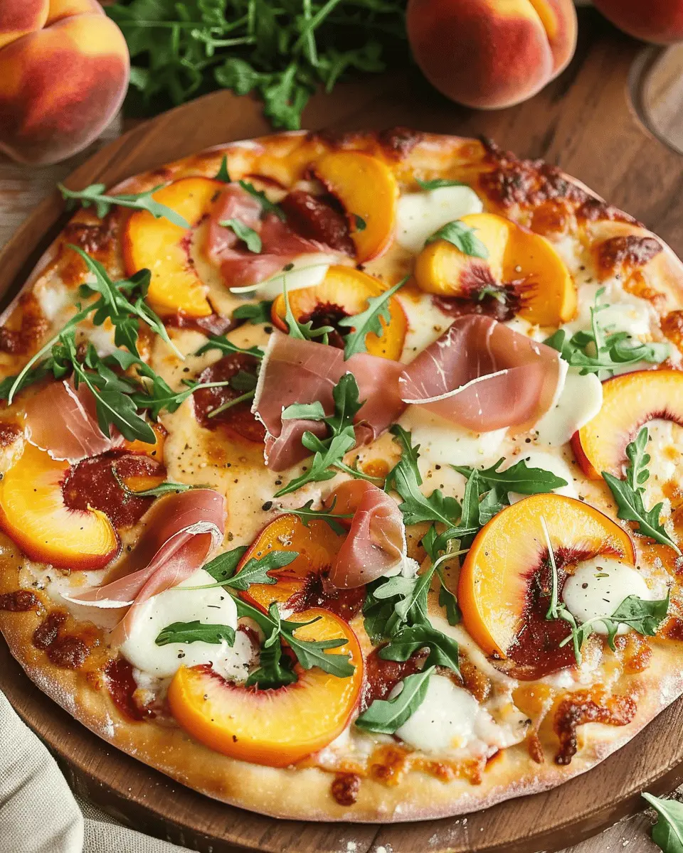 Peach Prosciutto Pizza: A Juicy Twist on a Classic Delight